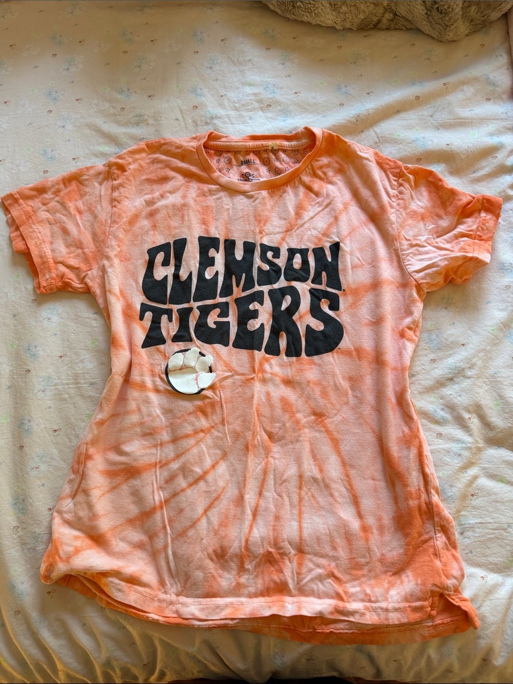 Clemson Tigers Orange Tie-Dye Tee